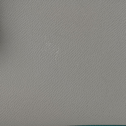 Hermes Epsom Horseshoe Birkin 25 Gris Mouette Bleu Paon 11 of 12