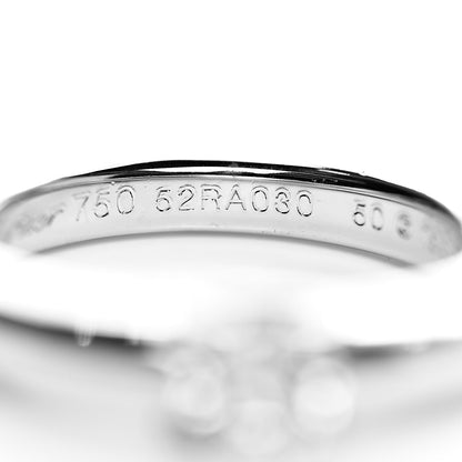 Cartier 18K White Gold Diamond .27ct Louis Ring 52 6 6 of 8