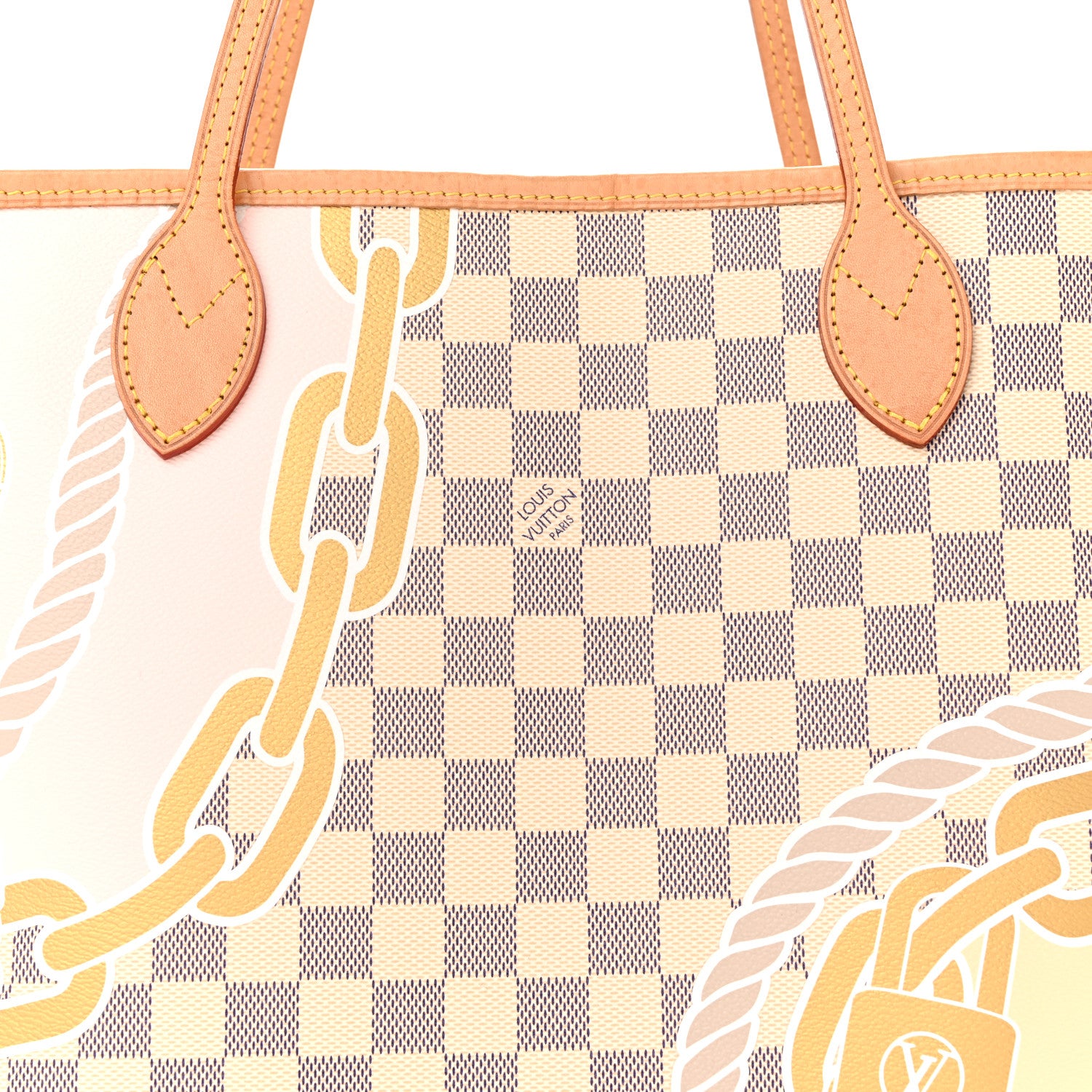 Louis Vuitton Damier Azur Nautical Neverfull MM 7 of 13