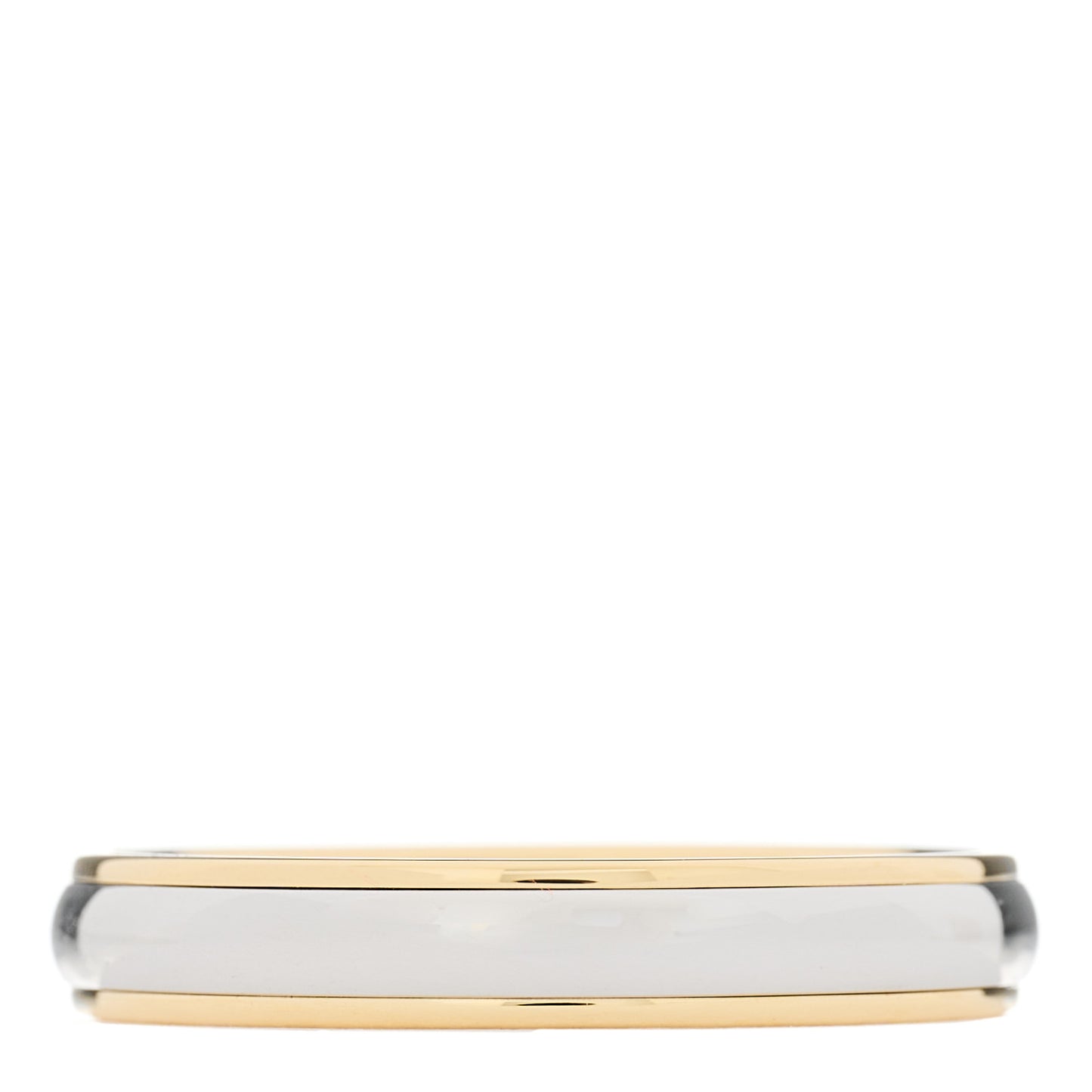 Platinum 18K Yellow Gold Lucida 4mm Band Ring 63 10.5