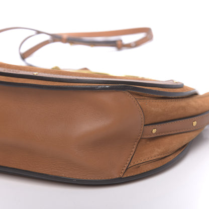 Chloe Calfskin Suede Medium Pixie Shoulder Bag Caramel 9 of 9