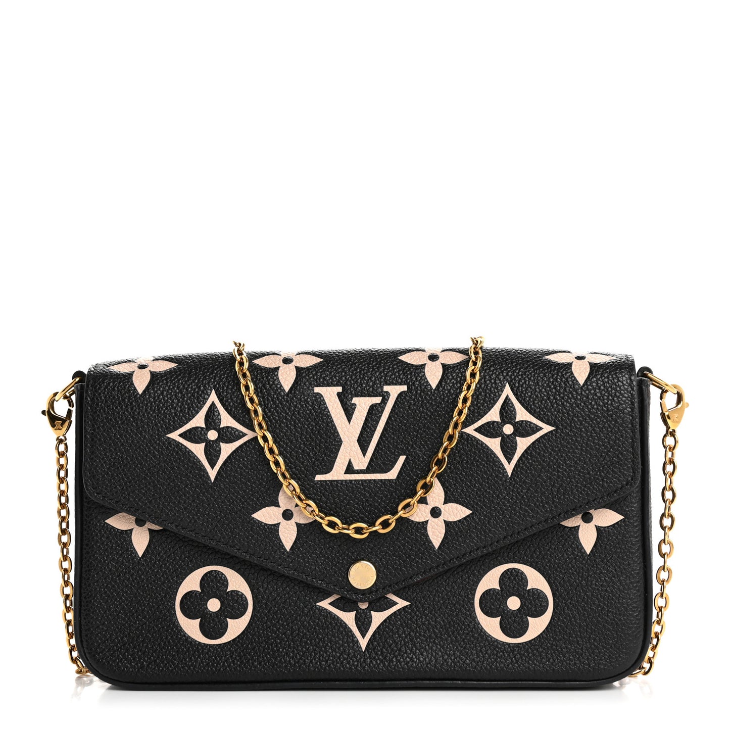 Empreinte Monogram Giant Felicie Pochette Black Beige