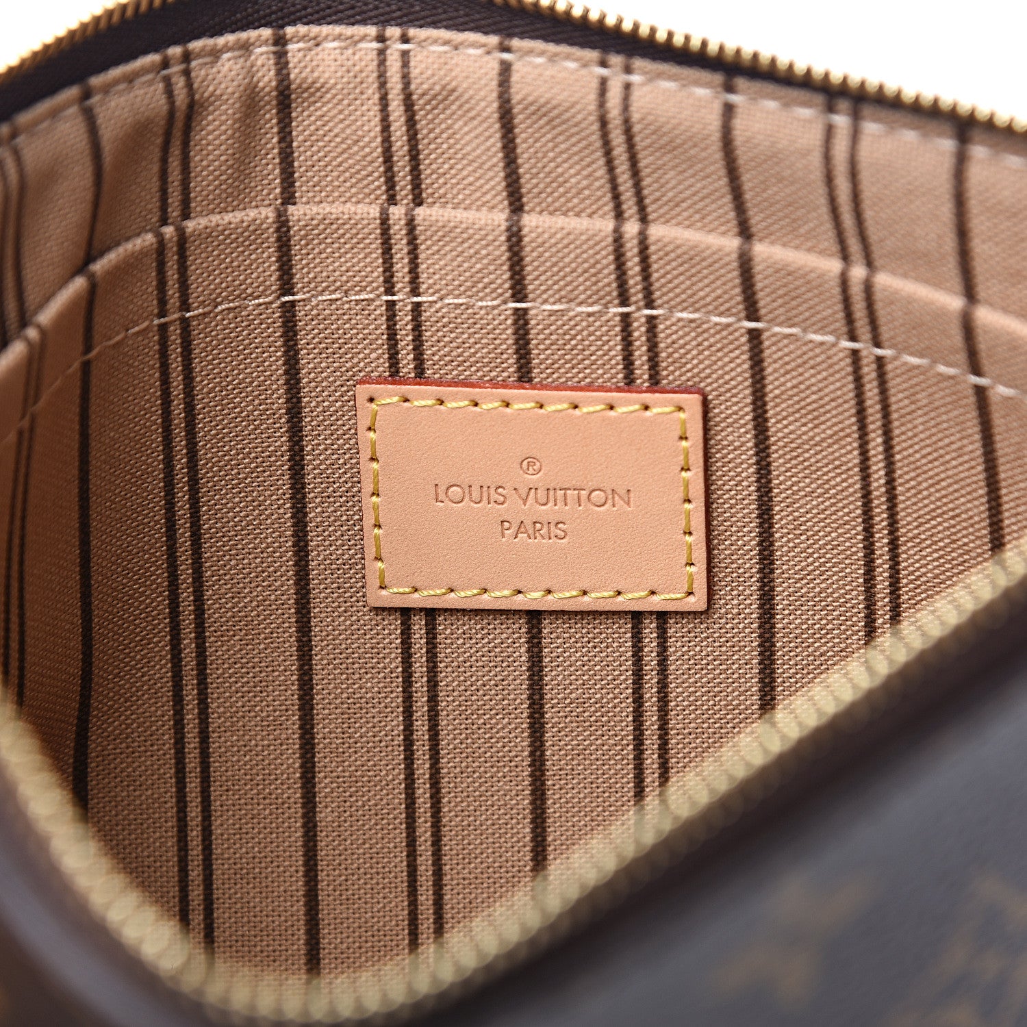 Louis Vuitton Monogram Neverfull MM GM Pochette 5 of 9