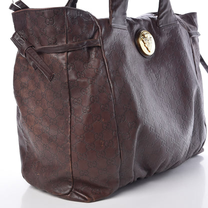 Gucci Guccissima Large Hysteria Tote Brown 9 of 13