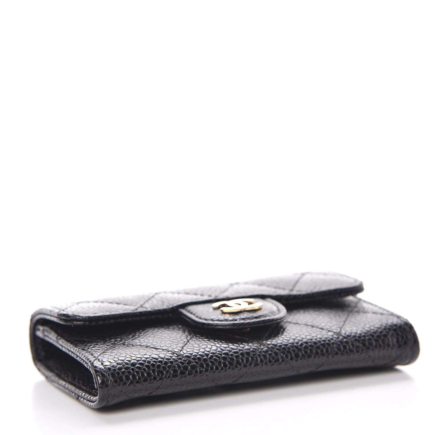 Chanel Caviar Quilted Flap Card Holder Black 4 of 9
