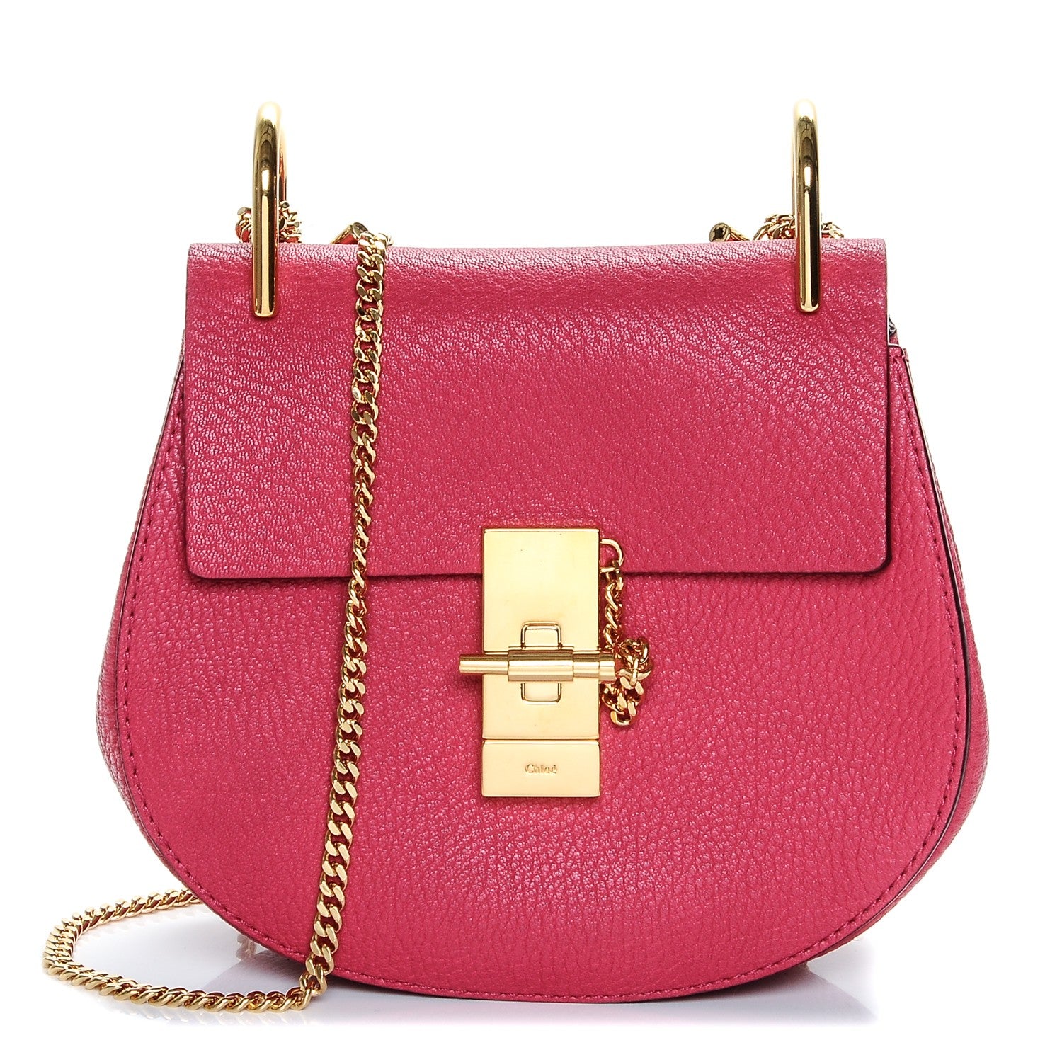 Chloe Grained Lambskin Mini Drew Shoulder Bag Dreamy Pink 1 of 6