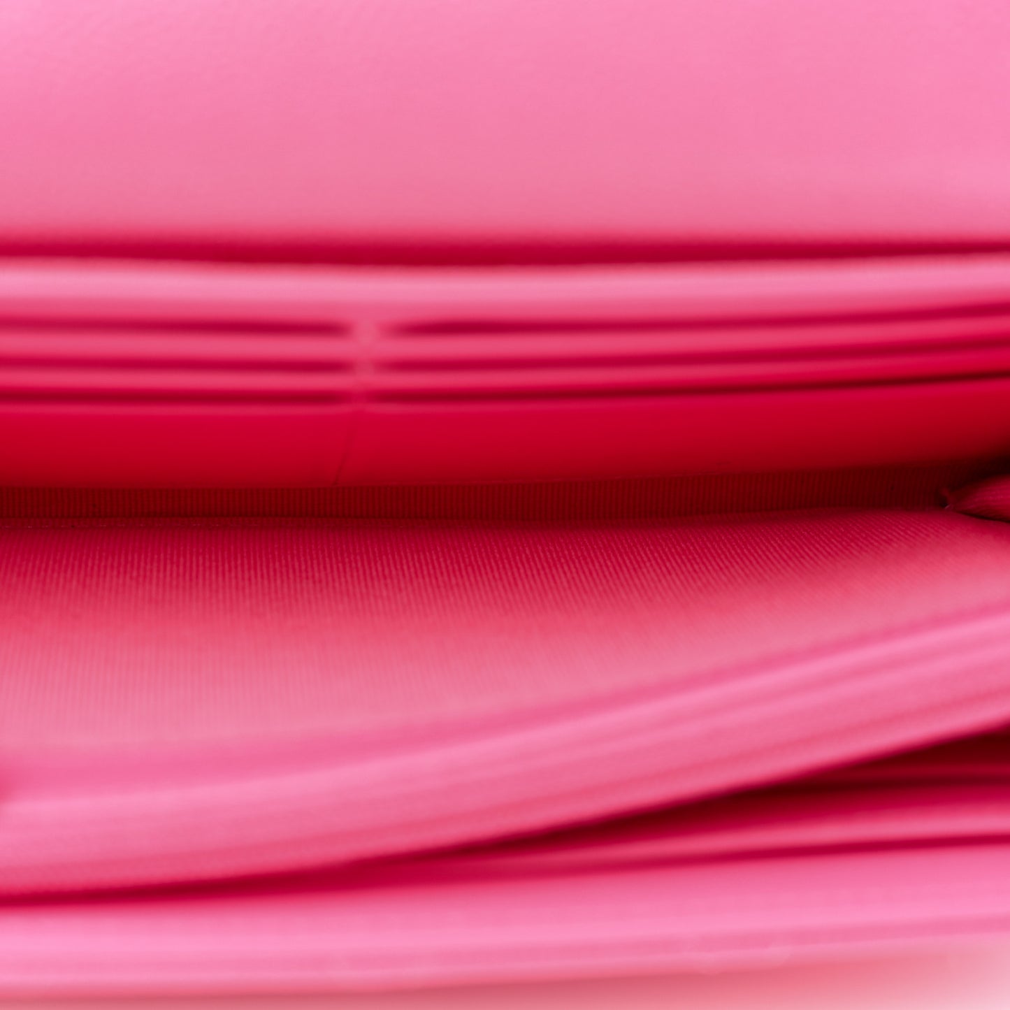 Caviar Quilted Large Gusset Flap Wallet Pink