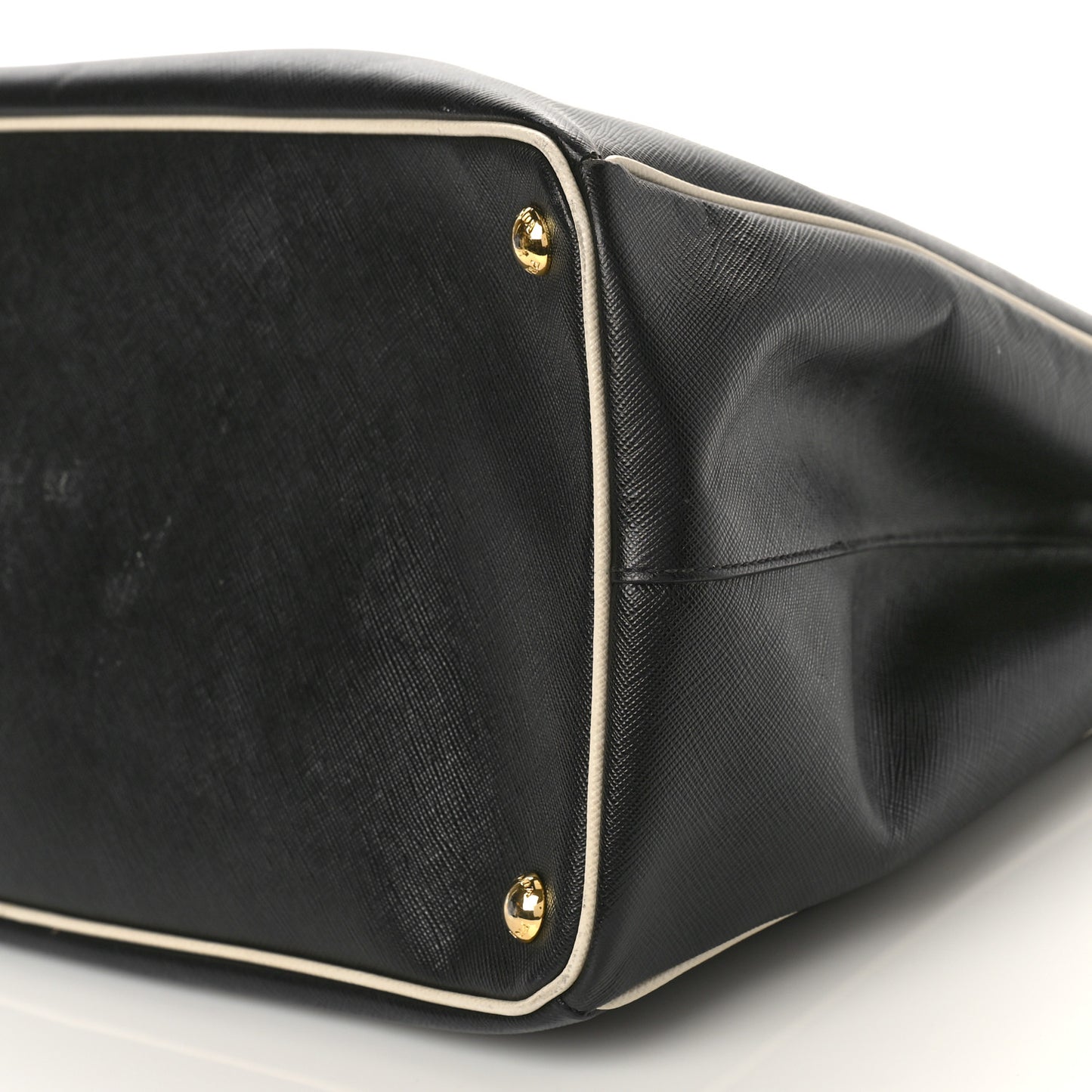 Saffiano Lux Large Tote Black Talco
