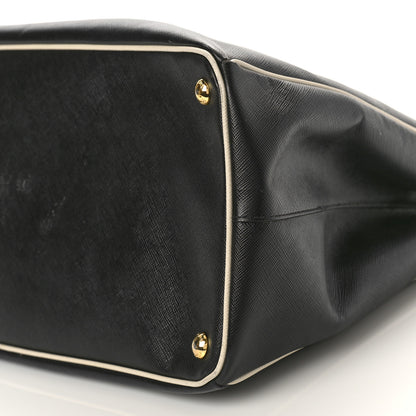 Prada Saffiano Lux Large Tote Black Talco 8 of 9