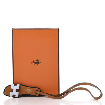 Hermes Epsom Butler Calfskin Hunter Oran Nano Bag Charm Bleu Brume 5 of 5