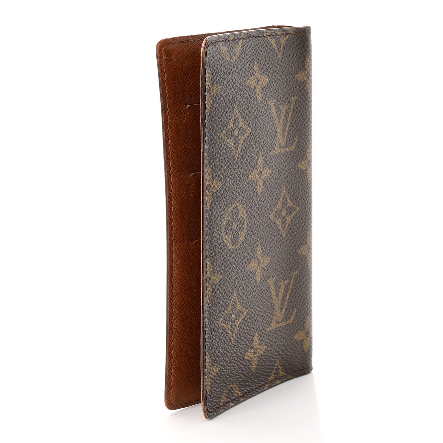 Monogram Simple Checkbook Holder Wallet Cover