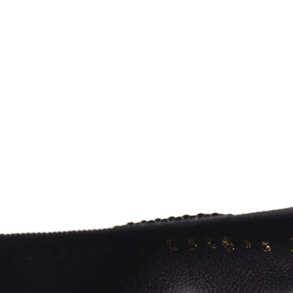 Chanel Fabric CC Elastic Cap Toe Ballerina Flats 38 Black Silver 8 of 8
