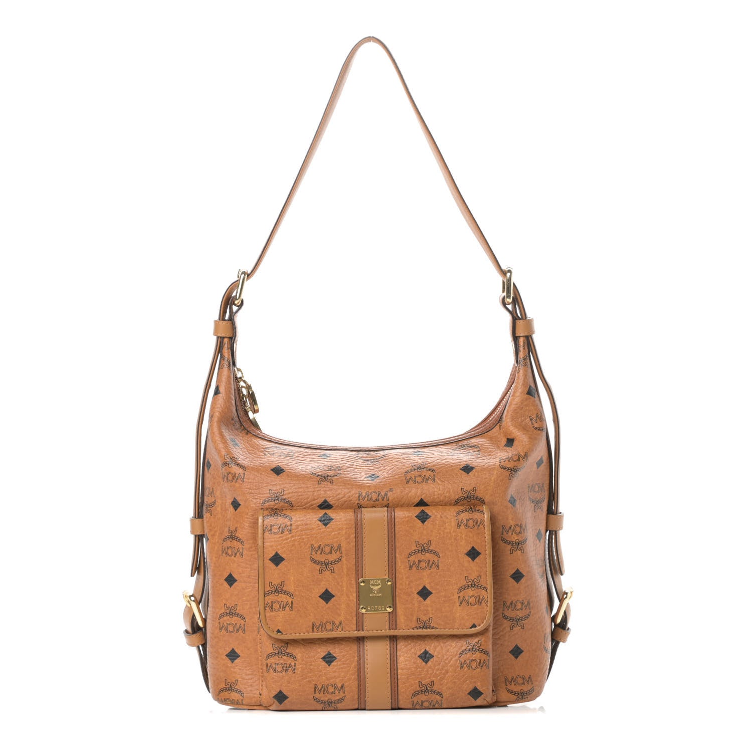 MCM Visetos Hobo Cognac 1 of 15
