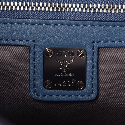 MCM Calfskin Ottomar Monogram Large Klara Hobo Luft Blue 9 of 11