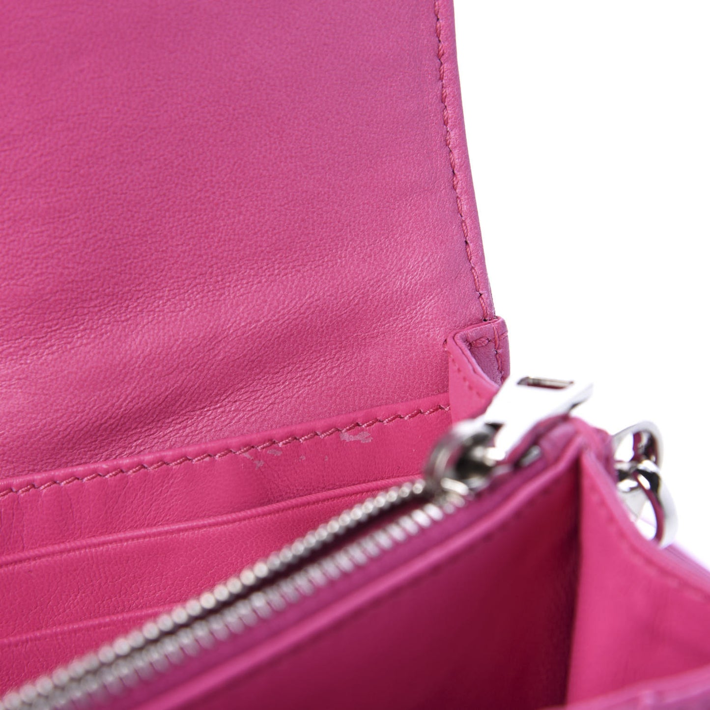 Nappa Gaufre Small Sound Flap Shoulder Bag Begonia