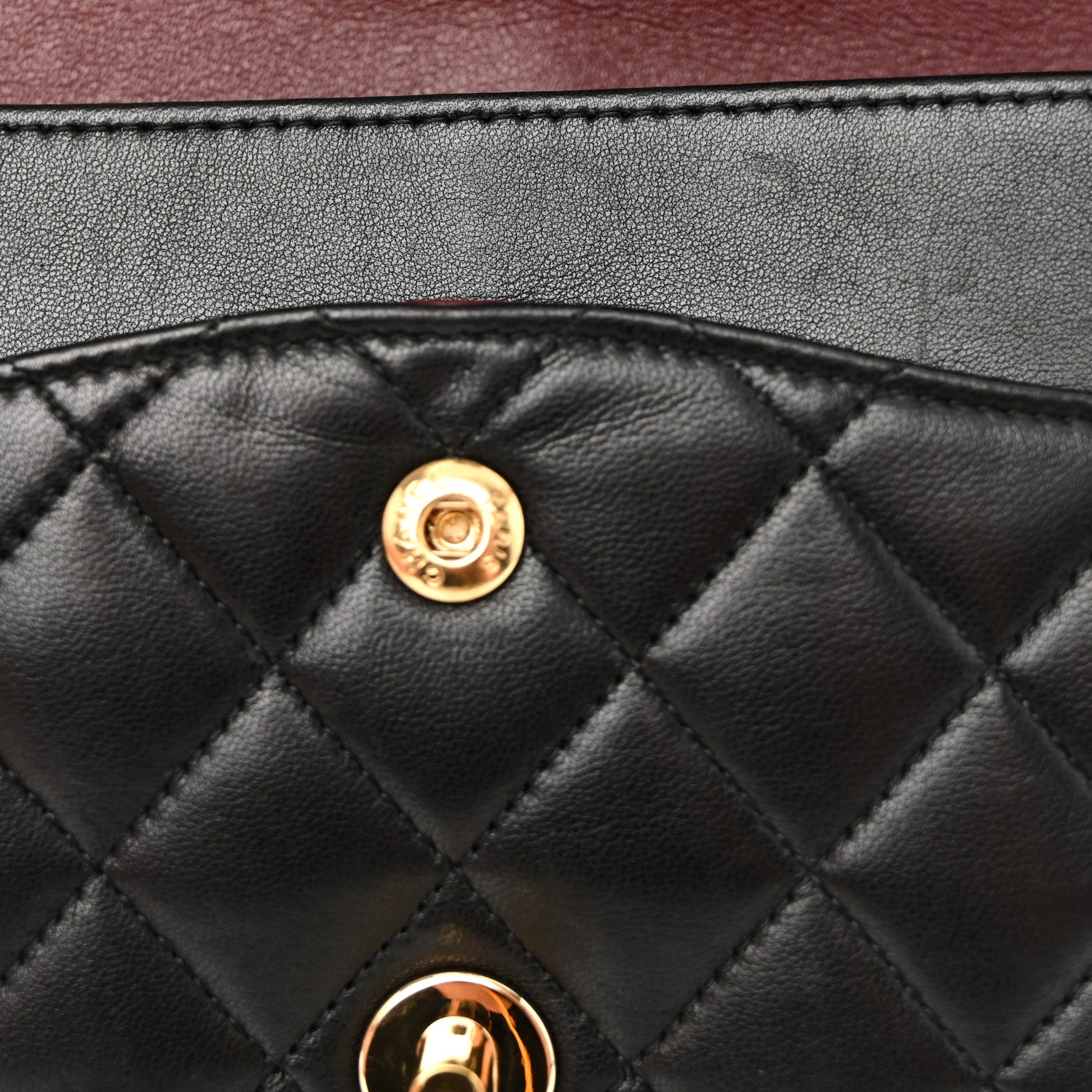 Chanel Lambskin Quilted Medium Double Flap Black 14 of 18