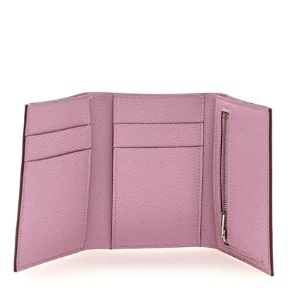 Hermes Epsom Tri-Fold Compact Bearn Wallet Mauve Sylvester 5 of 7
