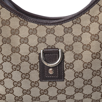 Gucci Monogram Medium Abbey D Ring Hobo Brown 10 of 10