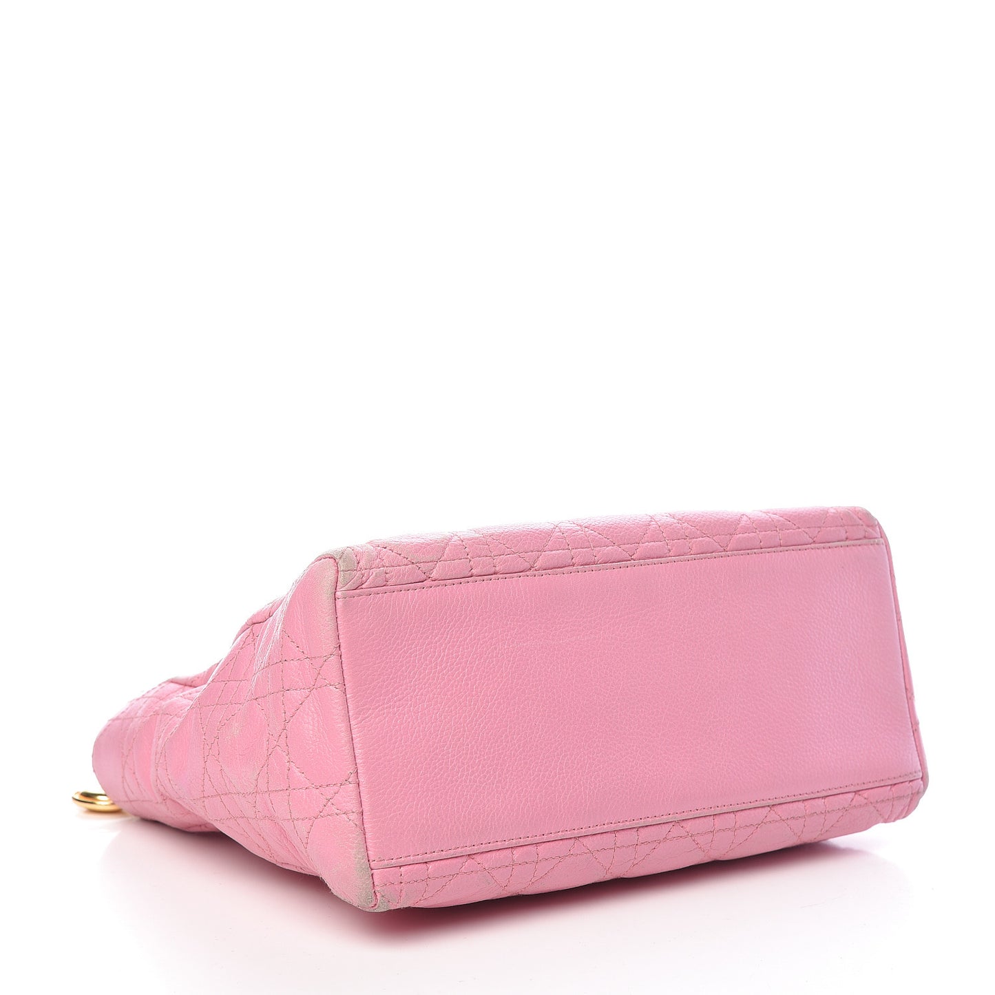 Grained Calfskin Cannage Medium Lady Dior Pink
