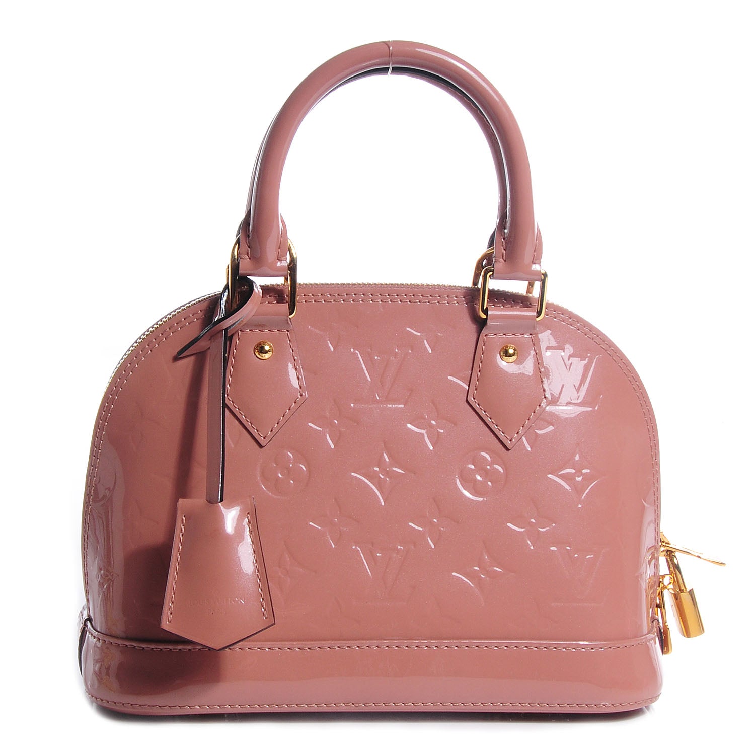 Louis Vuitton Vernis Alma BB Rose Velours 1 of 8