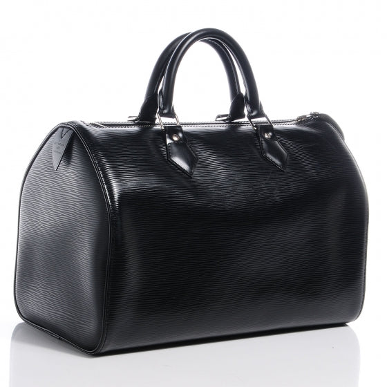Louis Vuitton Epi Speedy 30 Black 3 of 7