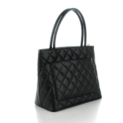 Chanel Caviar Quilted Medallion Tote Black 3 of 7