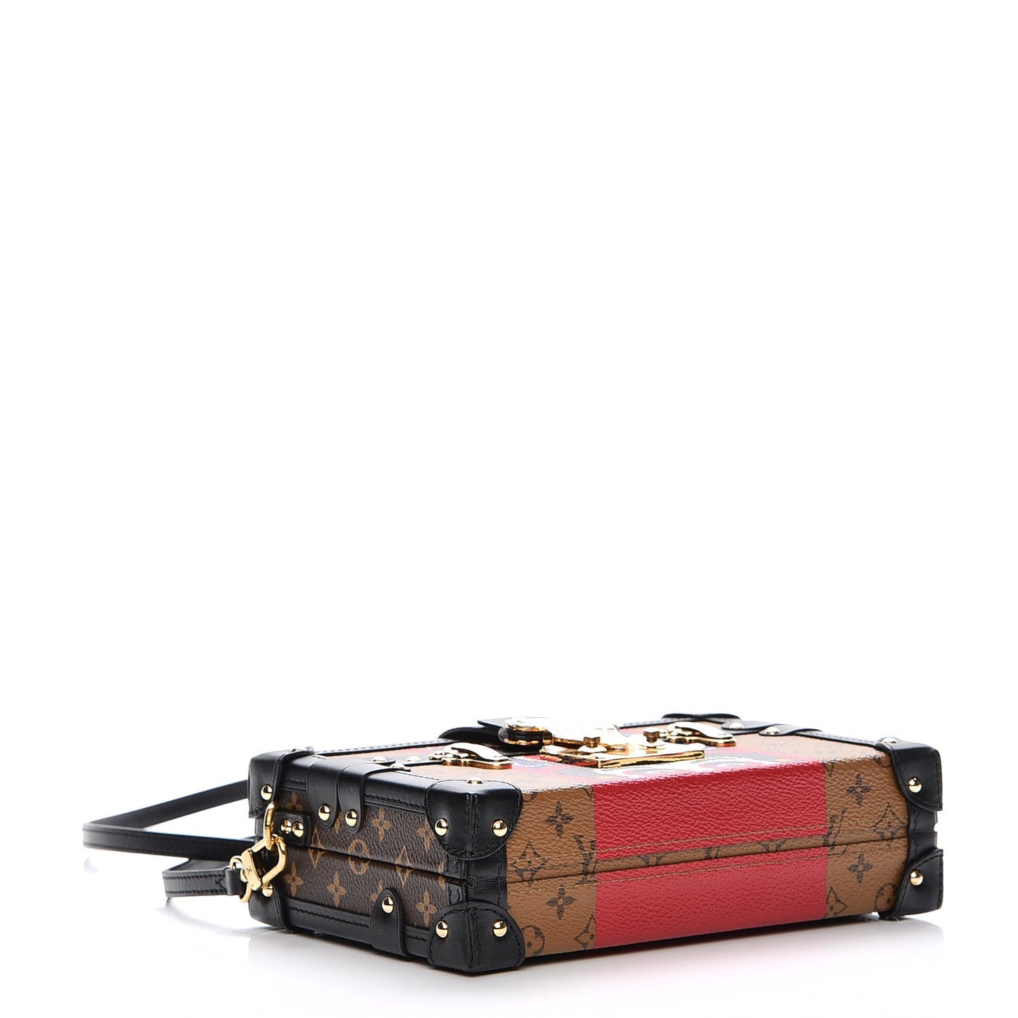 Reverse Monogram Kabuki Petite Malle Black