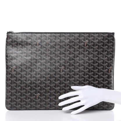 Goyard Goyardine Senat Pochette GM Black 2 of 7