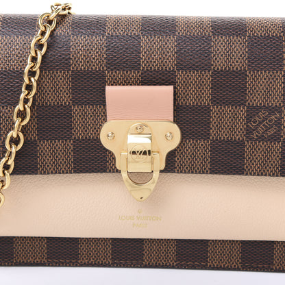 Louis Vuitton Damier Ebene Vavin Chain Wallet Creme 7 of 9