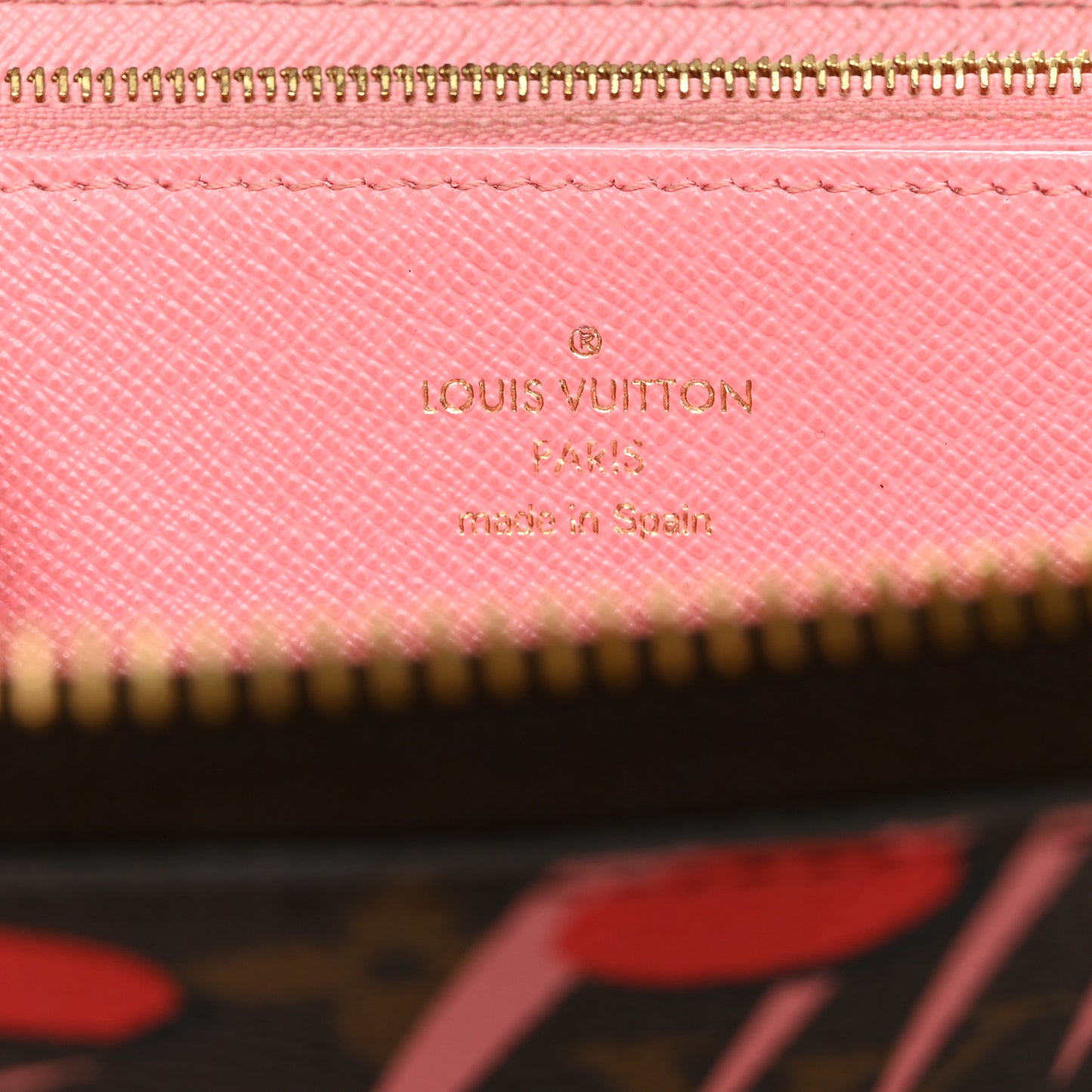 Monogram Jungle Dots Zippy Wallet Sugar Pink Poppy