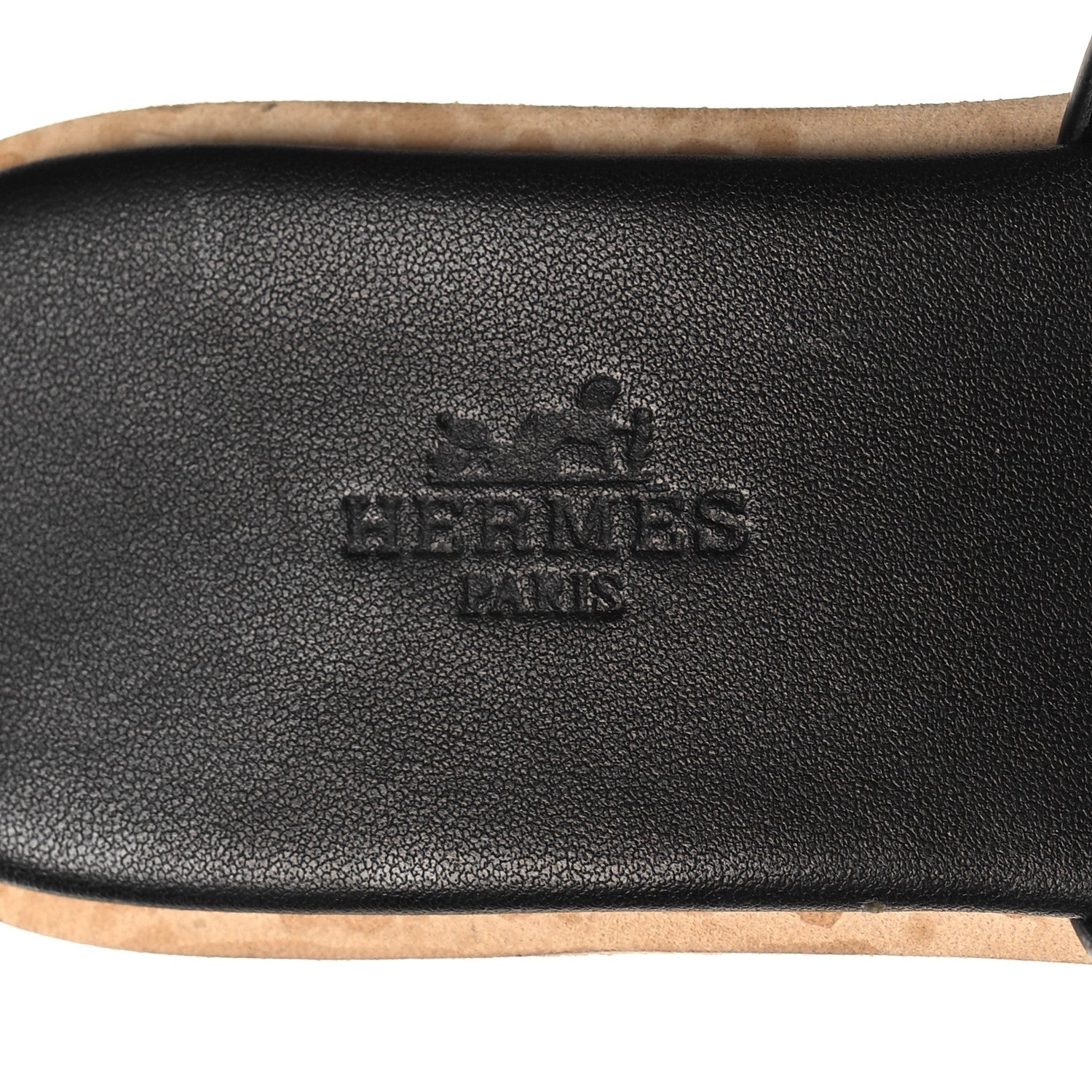 Hermes Calfskin Cork Eze 30 Sandals 37 Black 8 of 9