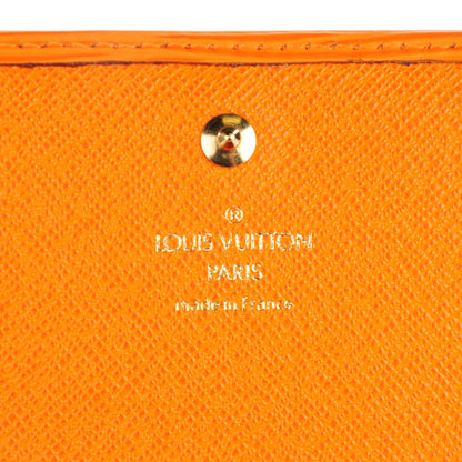 Louis Vuitton Epi Porte-Monnaie Billets Tresor Wallet Mandarine 5 of 8
