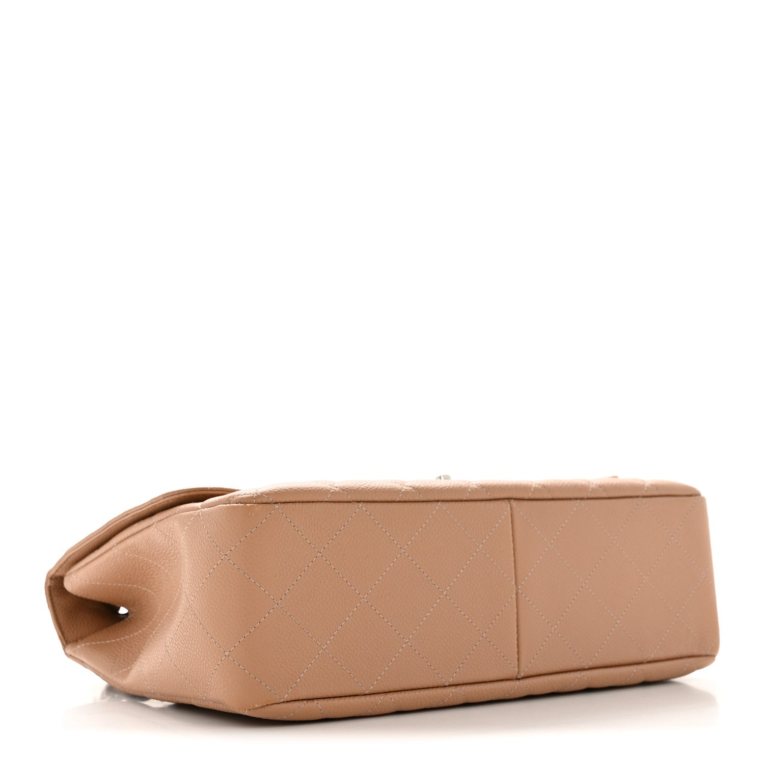 Chanel Caviar Quilted Jumbo Single Flap Dark Beige 4 of 14