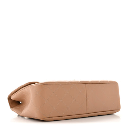 Chanel Caviar Quilted Jumbo Single Flap Dark Beige 4 of 14