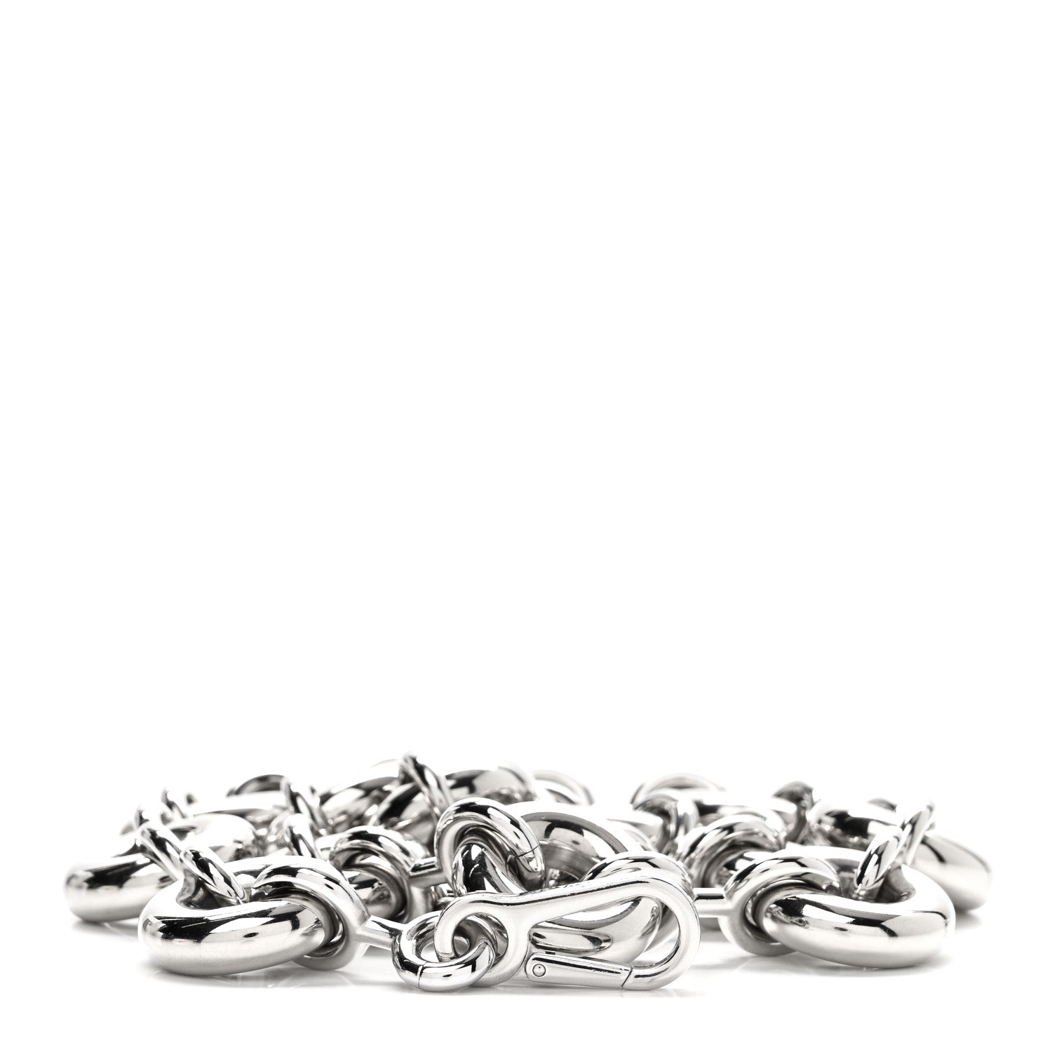 Loewe Brass Donut Chain Shoulder Strap Silver 1 of 5