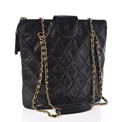 Chanel Lambskin Quilted Shoulder Bag Black 3 of 13