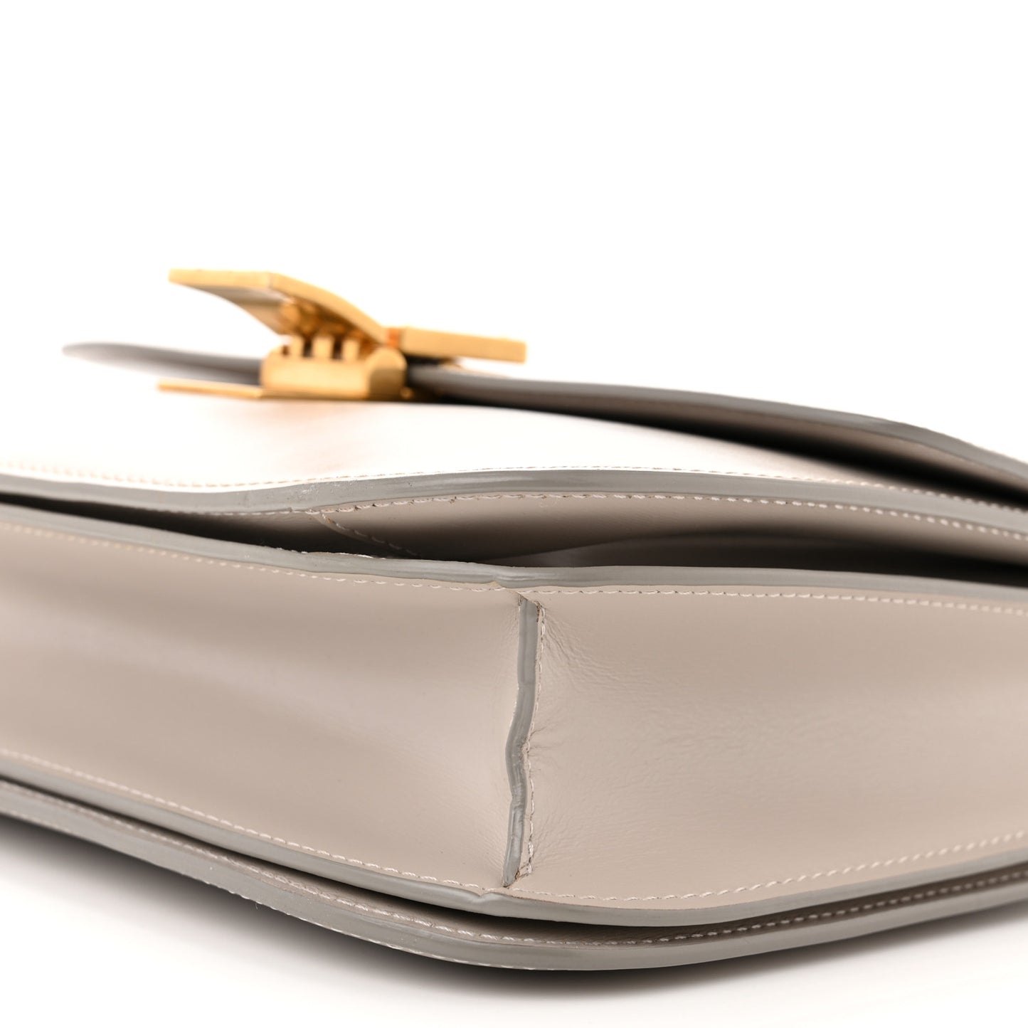 Box Calfskin Medium Classic Box Flap Bag Clay