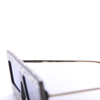 Gucci Acetate Crystal Mask-Frame Sunglasses GG0431S Black 6 of 8