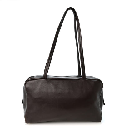 The Row Nappa Astra Bowling Bag Dark Brown Ans 1 of 9