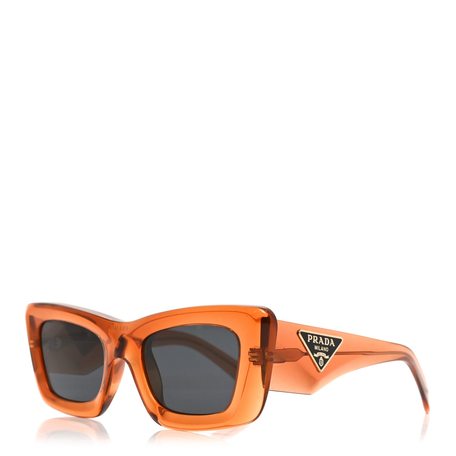 Prada Acetate Symbole Sunglasses SPR 13Z Brown 1 of 7