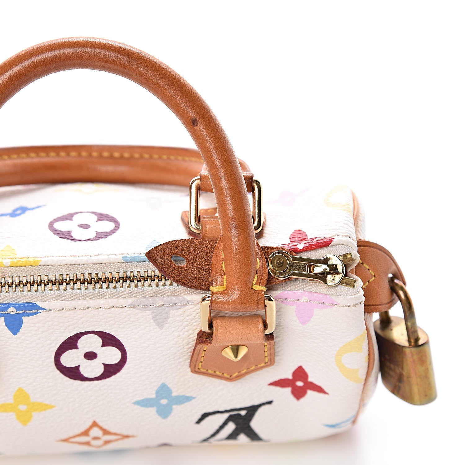 Louis Vuitton Monogram Multicolor Mini Sac HL Speedy White 14 of 14