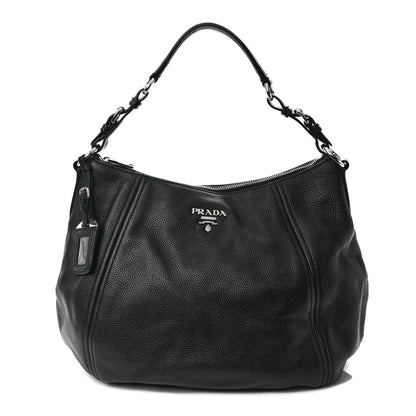 Prada Vitello Phenix Hobo Black 1 of 12