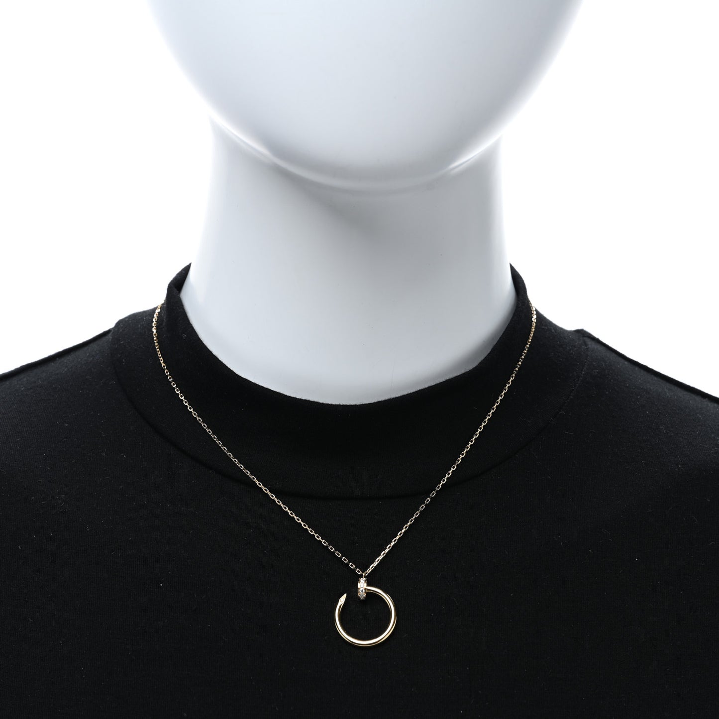 18K Yellow Gold Diamond Juste Un Clou Pendant Necklace