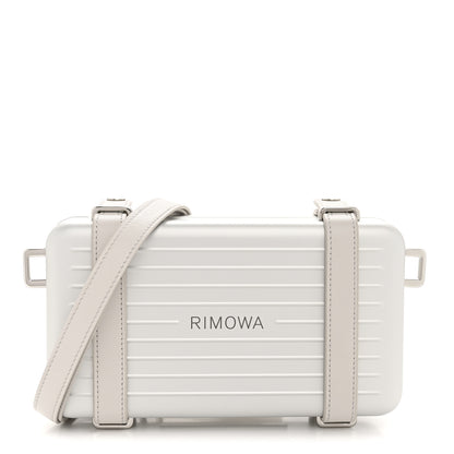 Christian Dior X RIMOWA Aluminum Personal Clutch On Strap Silver 1 of 12