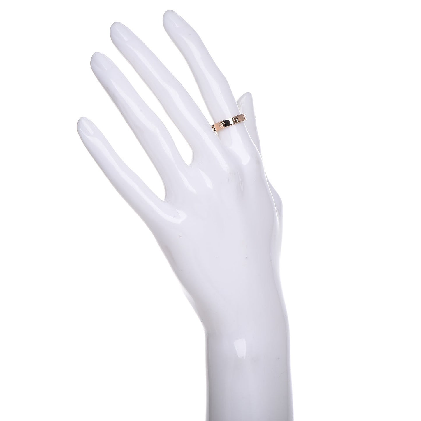 18K Pink Gold 3.5mm LOVE Wedding Band Ring 49 4.75