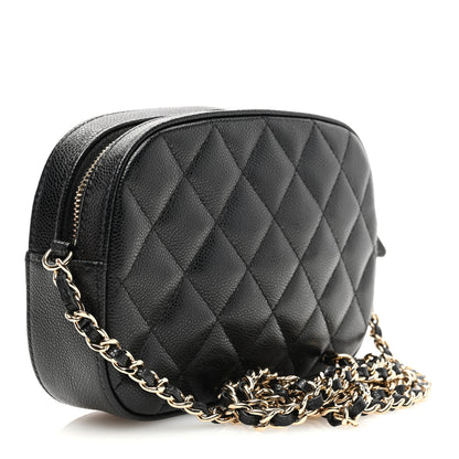 Chanel Caviar Quilted Chain Camera Bag Black 3 of 10