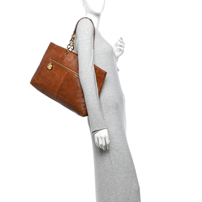 Fendi Calfskin Big Forever Tote Brown 2 of 11