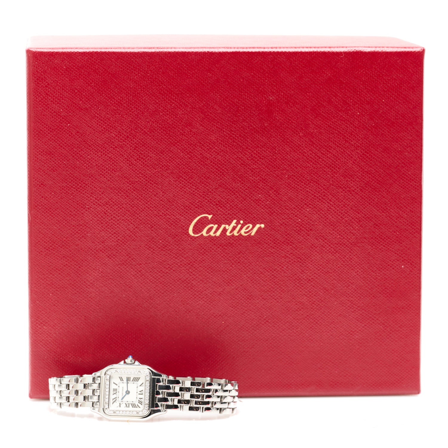 Cartier Stainless Steel Diamond 22mm Panthere Quartz Watch 5 of 5