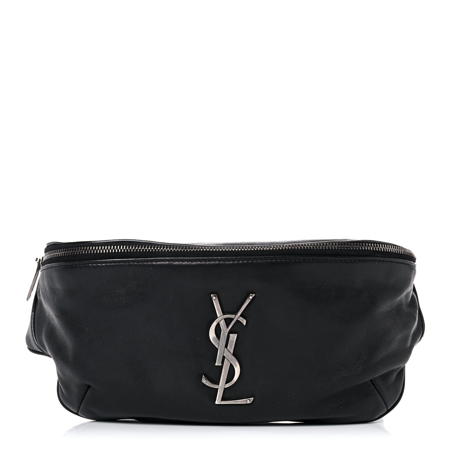 Saint Laurent Calfskin Monogram Belt Bag Black 1 of 18