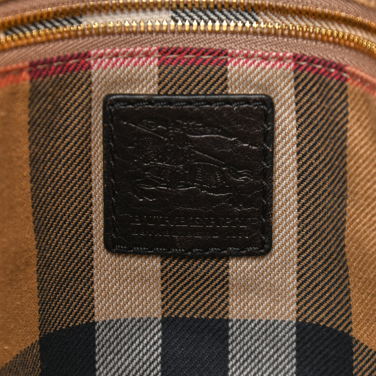 Calfskin Buckle Tote Dark Brown